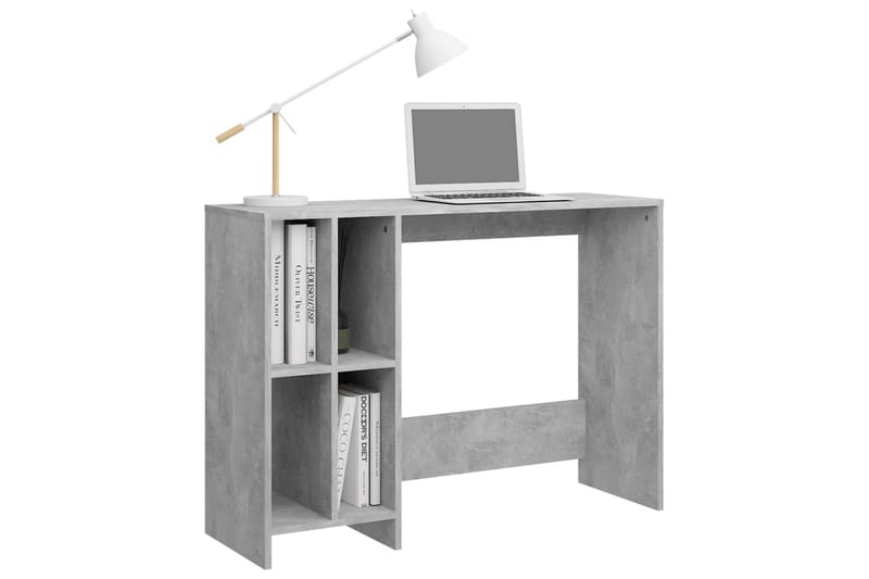 Datorbord betonggrå 102,5x35x75 cm spånskiva - Grå - Möbler - Bord