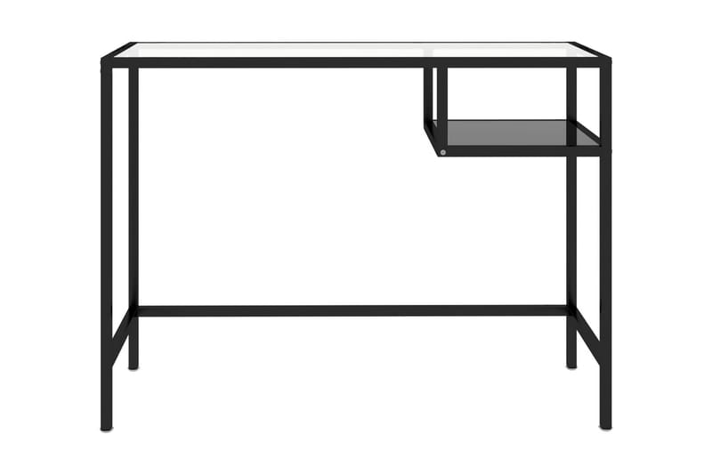 Datorbord svart 100x36x74 cm glas - Svart - Skrivbord - Bord