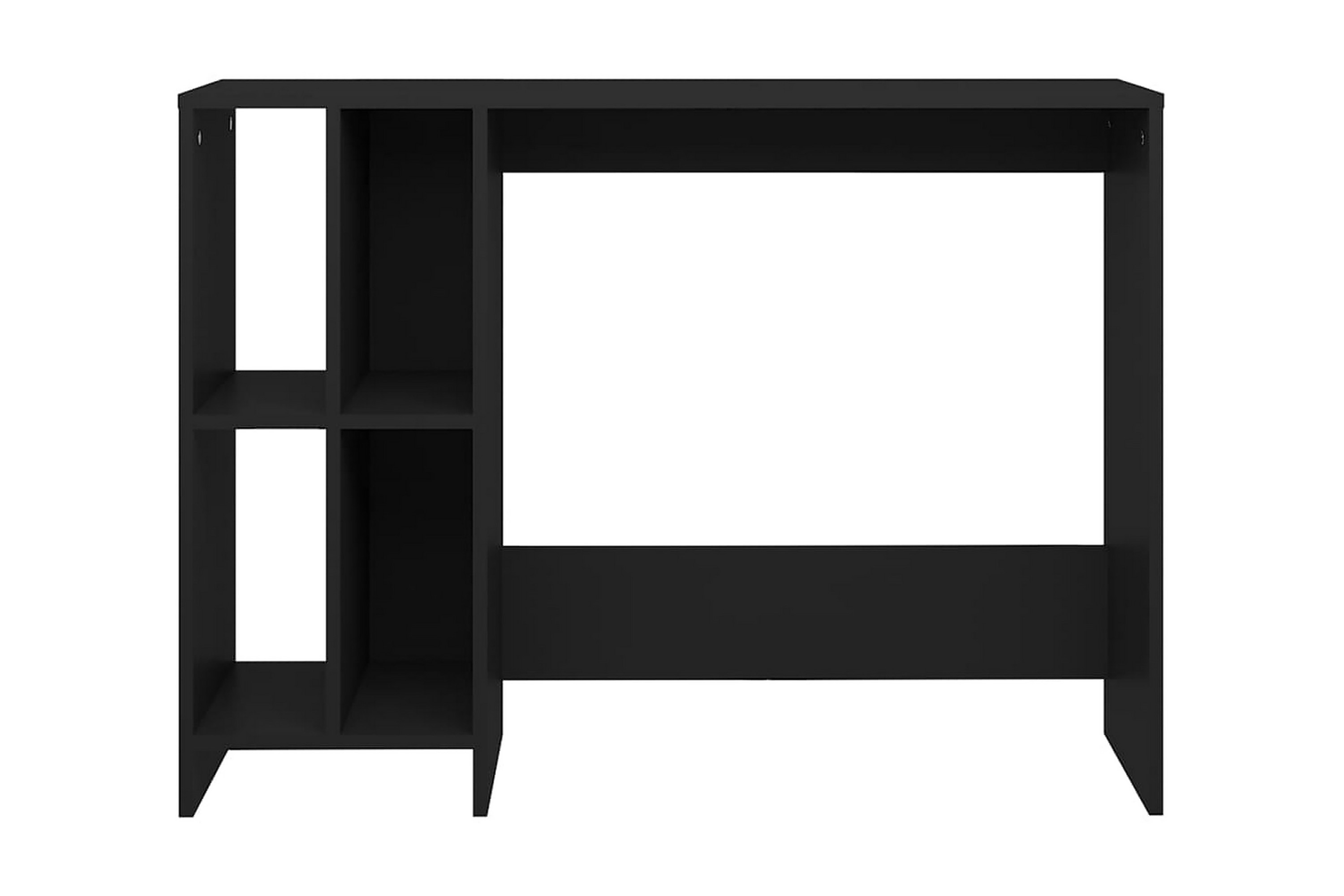 Datorbord svart 102,5x35x75 cm spånskiva – Svart