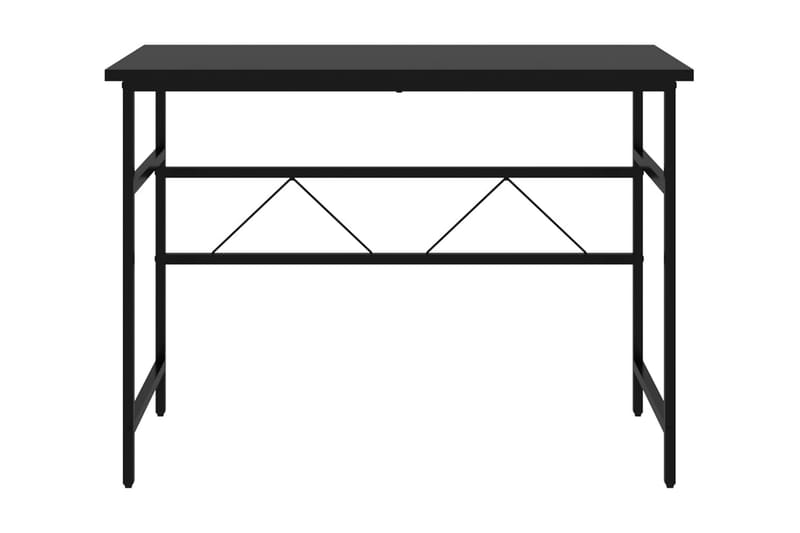 Datorbord svart 105x55x72 cm MDF och metall - Svart - Bord - Skrivbord