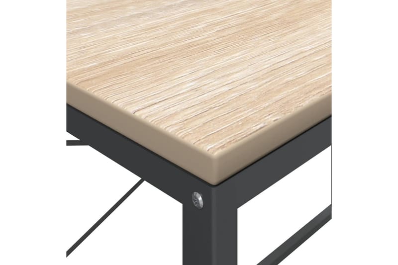 Datorbord svart och ek 110x60x70 cm spånskiva - Brun - Möbler - Bord