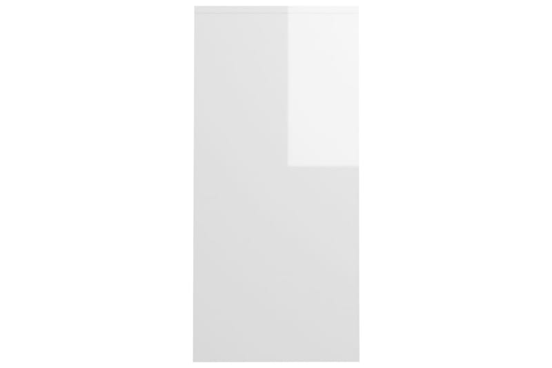 Datorbord vit högglans 102,5x35x75 cm spånskiva - Vit - Möbler - Bord