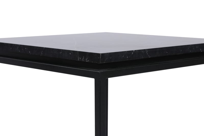 DEHNO Soffbord 45 cm Marmormönster Svart - Möbler - Bord