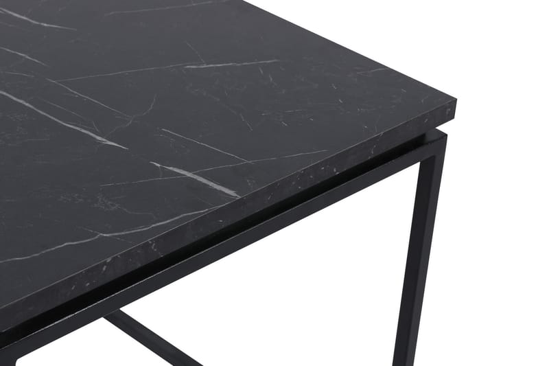 DEHNO Soffbord 45 cm Marmormönster Svart - Möbler - Bord