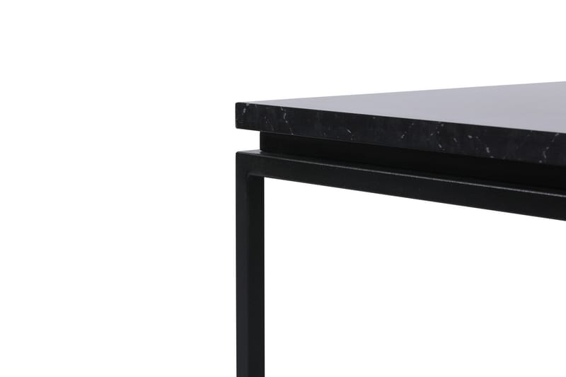 DEHNO Soffbord 45 cm Marmormönster Svart - Möbler - Bord