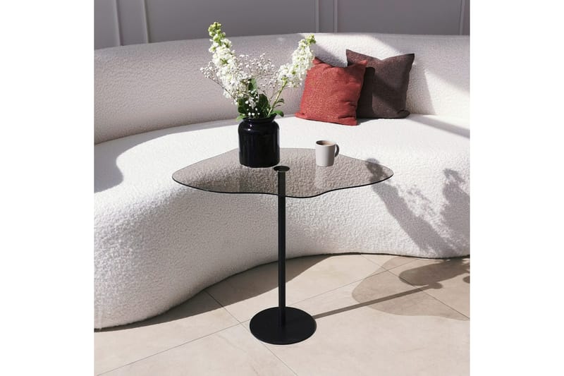 Deluxus Soffbord 60x45x60 cm Oval - Svart - Möbler - Bord