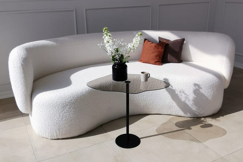 Deluxus Soffbord 60x45x60 cm Oval - Svart - Möbler - Bord