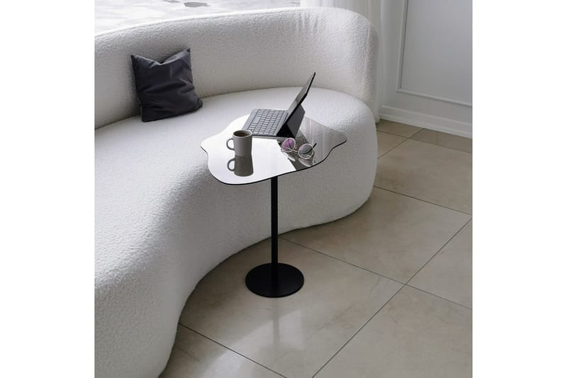 Deluxus Soffbord 60x45x60 cm Oval - Svart - Möbler - Bord