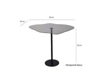 Deluxus Soffbord 60x45x60 cm Oval - Svart - Möbler - Bord