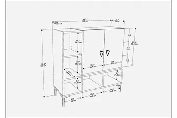 Desgrar Konsollbord 100x100 cm - Svart - Möbler - Bord