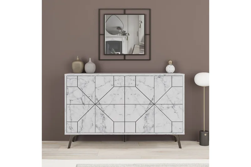 Desgrar Konsollbord 123x62,4 cm - Vit - Möbler - Bord