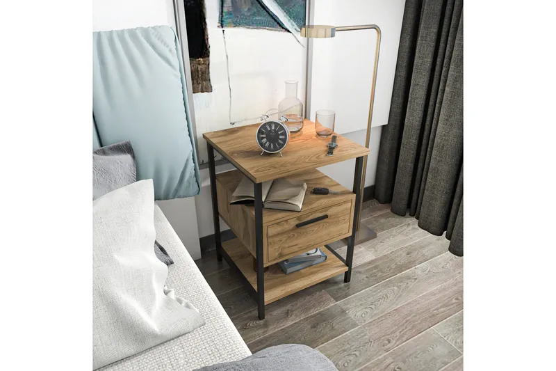 Desgrar Sängbord 45x61,8 cm - Svart - Möbler - Bord