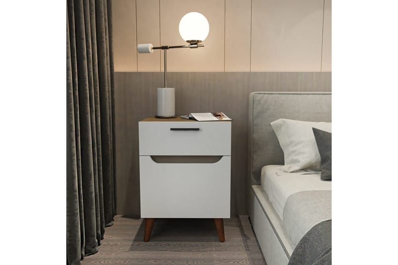 Desgrar Sängbord 45x63 cm - Vit - Möbler - Bord