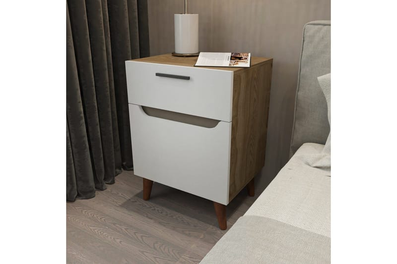 Desgrar Sängbord 45x63 cm - Vit - Möbler - Bord