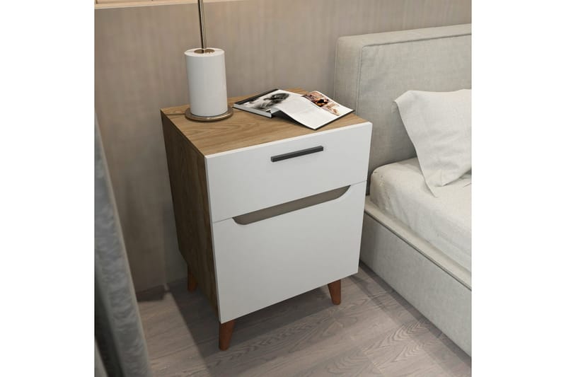 Desgrar Sängbord 45x63 cm - Vit - Möbler - Bord