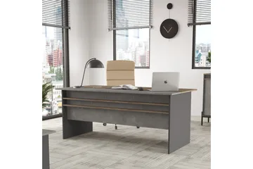 Desgrar Skrivbord 180 cm - Brun/Betonggrå/Antracit - Möbler - Bord