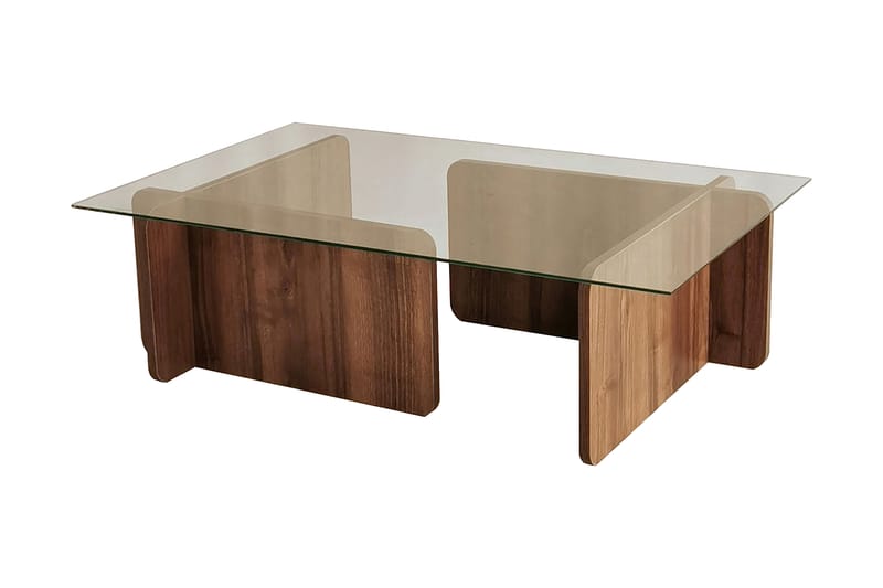 DIMANTS Soffbord 105x30x105 cm Brun - Bord - Soffbord