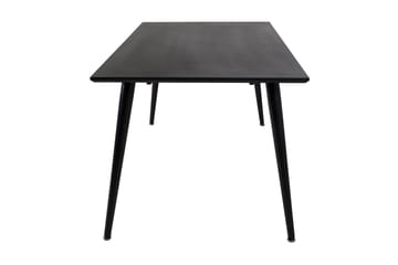 Dipp Rektangulärt Matbord 180 cm med Valnöts- och Metallutseende - Svart - Möbler - Bord