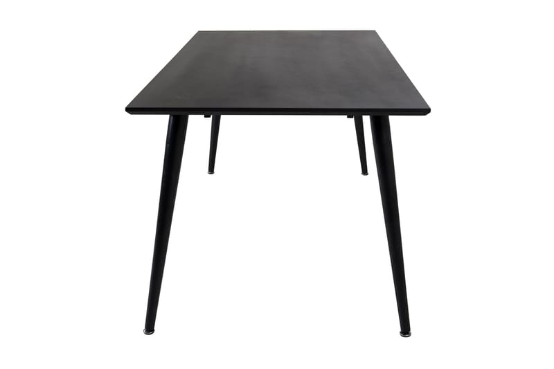 Dipp Rektangulärt Matbord 180 cm med Valnöts- och Metallutseende - Svart - Möbler - Bord