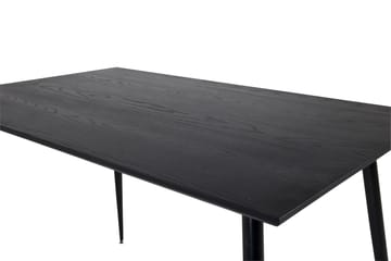 Dipp Rektangulärt Matbord 180 cm med Valnöts- och Metallutseende - Svart - Möbler - Bord