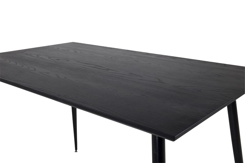 Dipp Rektangulärt Matbord 180 cm med Valnöts- och Metallutseende - Svart - Möbler - Bord