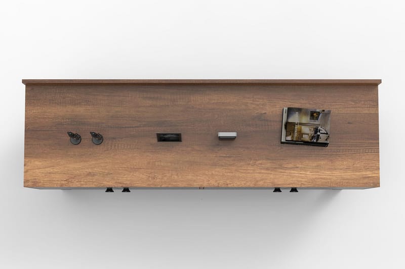 DORDRE Avlastningsbord 180 cm Teak/Antracit - Möbler - Bord
