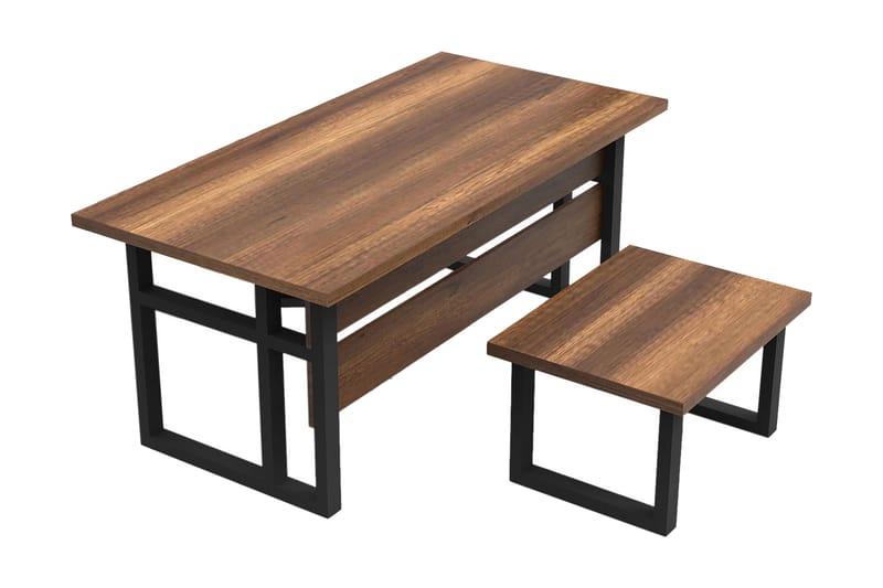 DORDRE Skrivbord 180 cm Teak/Antracit - Möbler - Bord