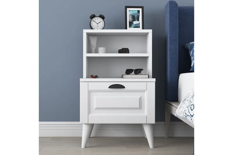 Eladia Sängbord 45 cm - Vit - Möbler - Bord