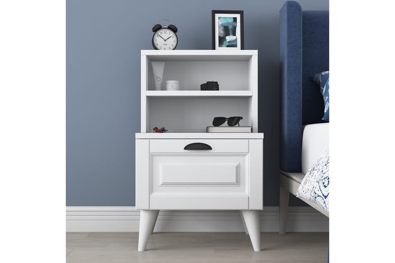 Eladia Sängbord 45 cm - Vit - Möbler - Bord