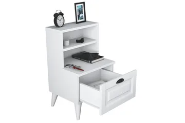 Eladia Sängbord 45 cm - Vit - Möbler - Bord