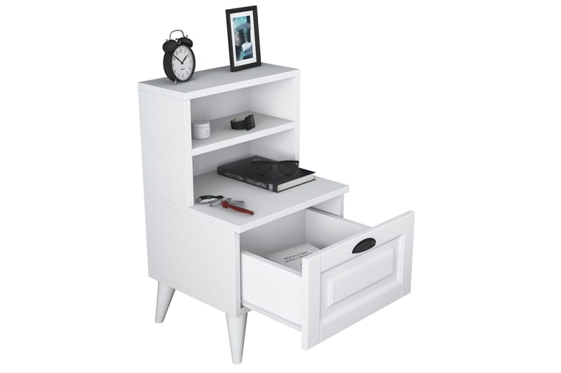 Eladia Sängbord 45 cm - Vit - Möbler - Bord
