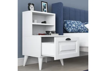 Eladia Sängbord 45 cm - Vit - Möbler - Bord