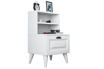 Eladia Sängbord 45 cm - Vit - Möbler - Bord