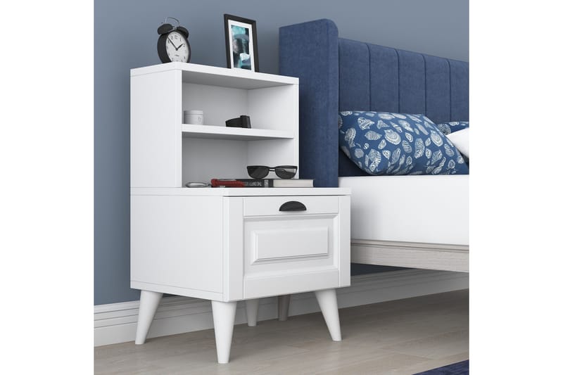 Eladia Sängbord 45 cm - Vit - Möbler - Bord
