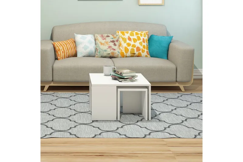 Elegancia Satsbord 60 cm 4 Bord - Vit - Möbler - Bord