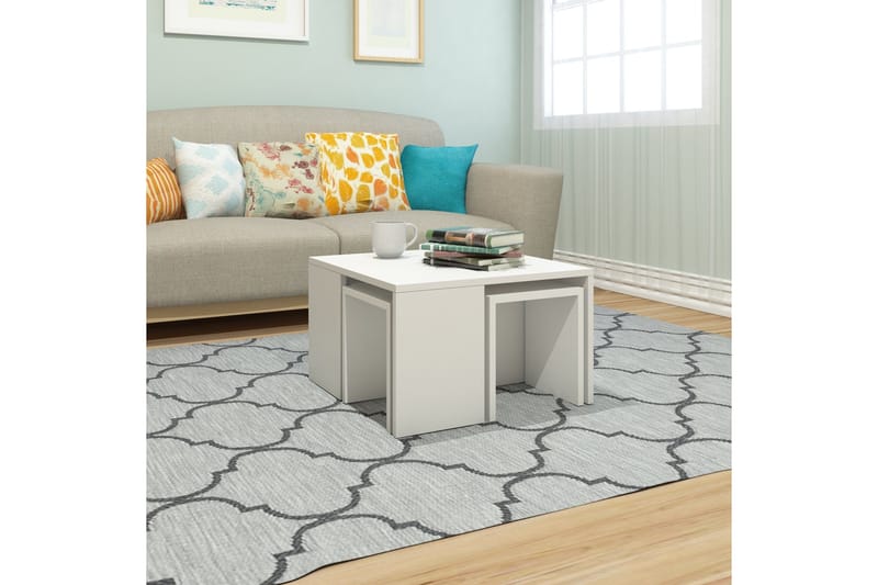 Elegancia Satsbord 60 cm 4 Bord - Vit - Möbler - Bord