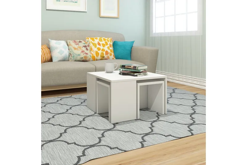 Elegancia Satsbord 60 cm 4 Bord - Vit - Möbler - Bord