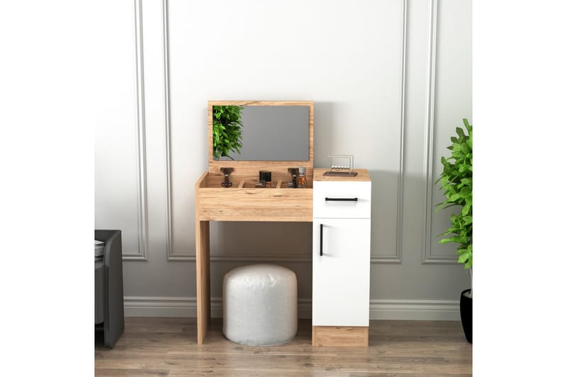 Elgar Sminkbord 77 cm - Brun/Vit - Möbler - Bord