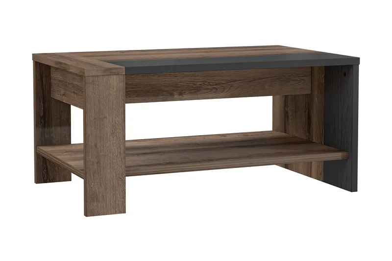 Elhovo Soffbord 90 cm - Brun/Svart - Möbler - Bord