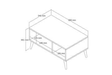 Elrasmo Soffbord 90x54x90 cm - Möbler - Bord