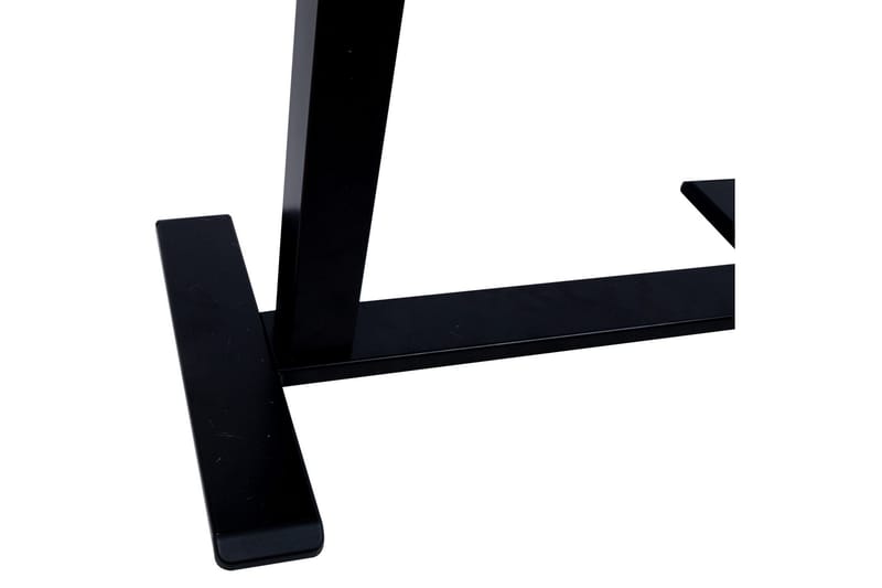 Ergo Justerbart Skrivbord i Metall med Träskiva - Svart - Möbler - Bord