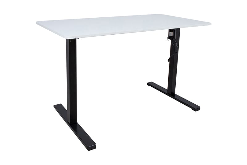 ERGO OPTIMAL Skrivbord med motor 120x60 cm Vit - Möbler - Bord