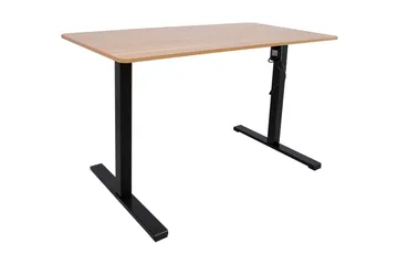 Ergo Optimal Skrivbord med motor 140x70 cm Trä/Svart - Möbler - Bord