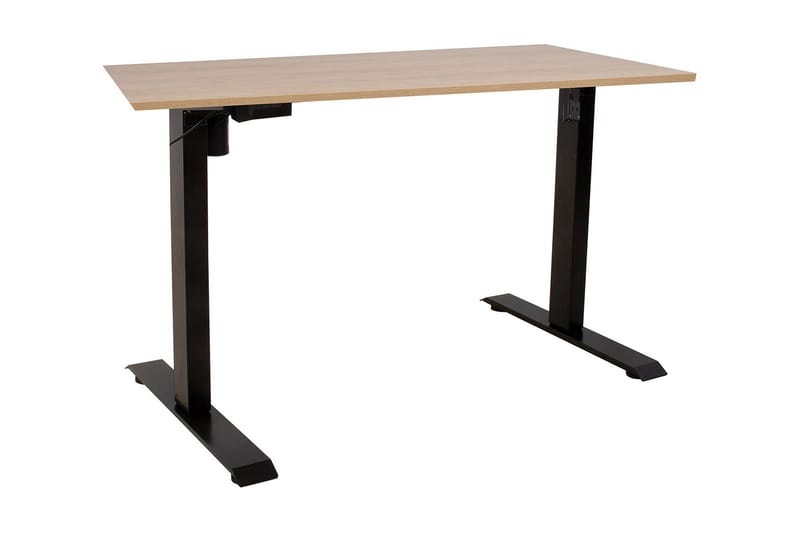 Ergo Skrivbord med en motor 140x70 cm Svart - Möbler - Bord