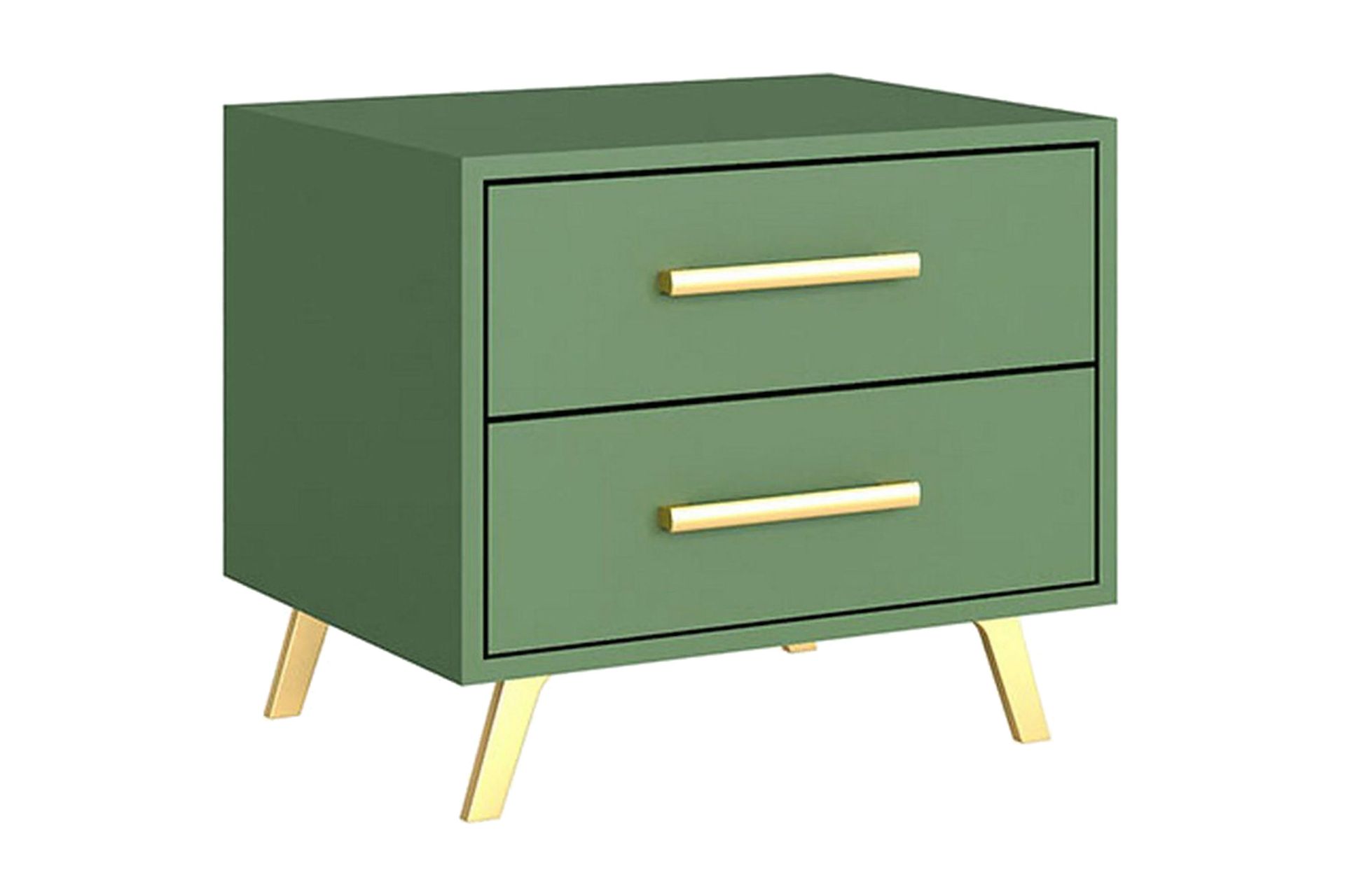 Escaldes S&auml;ngbord 54 cm - Matt Gr&ouml;n/Guld