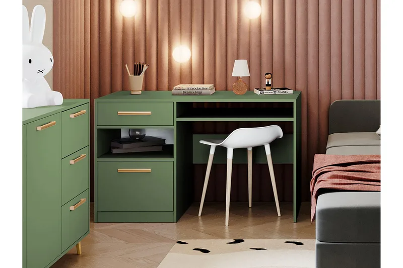 Escaldes Skrivbord 125 cm - Grön - Möbler - Bord