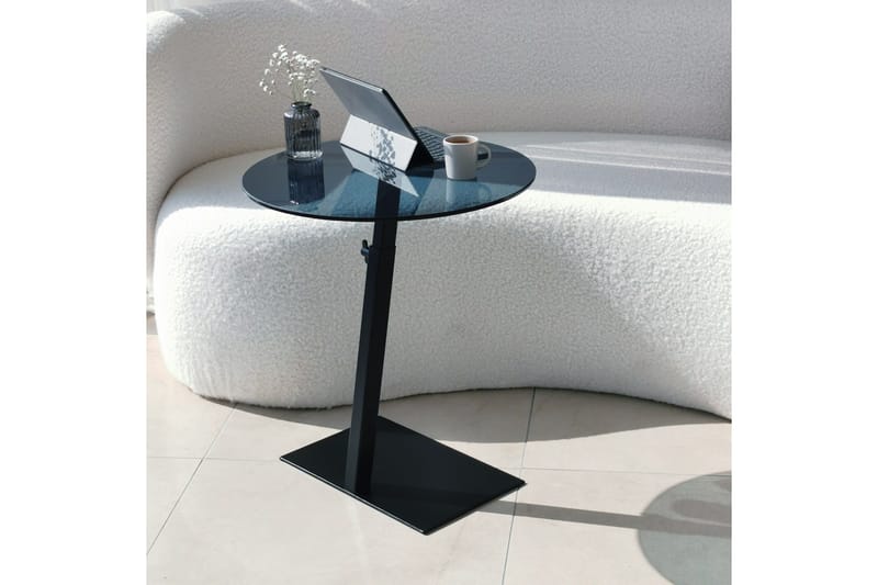 Essexa Soffbord 40x40x40 cm Runt - Svart - Möbler - Bord