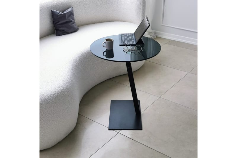 Essexa Soffbord 40x40x40 cm Runt - Svart - Möbler - Bord