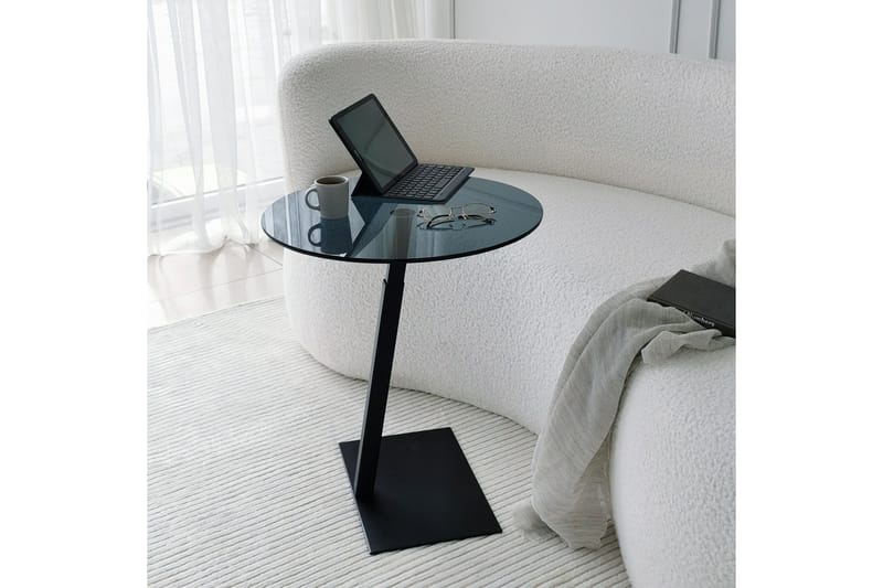 Essexa Soffbord 40x40x40 cm Runt - Svart - Möbler - Bord
