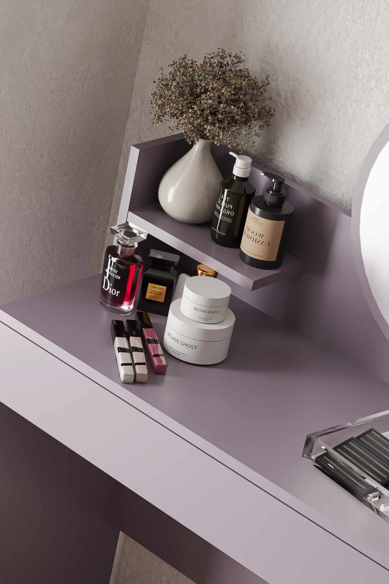 Fabrony Sminkbord med spegel 90 cm - Anemon - Möbler - Bord